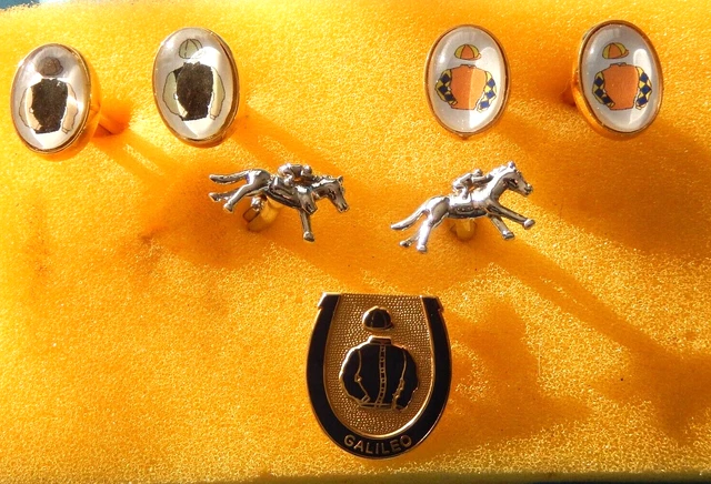 From Storage Horse Racing Cuff Links / Badge Freepost Uk Only From Storage Horse Racing Cuff Links / Badge Freepost Uk Only
