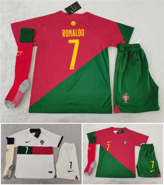 Kinder Jungen 2022/23 Portugal Heim Mini Trikot Ronaldo #7//--