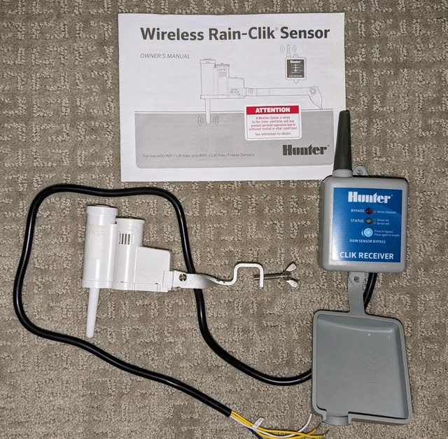 HUNTER CLIK WIRELESS Rain Sensor for Sprinkler Systems 60.00 PicClick