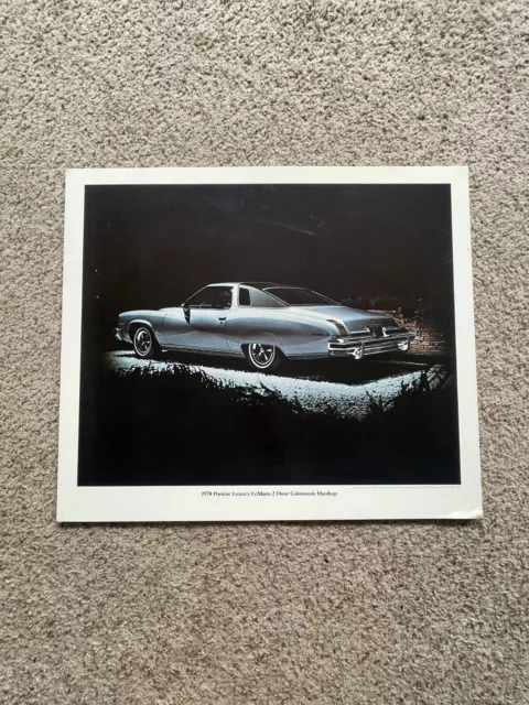 1974 Pontiac Lurury LeMans 2-door Colonnade Hardtop dealer poster.