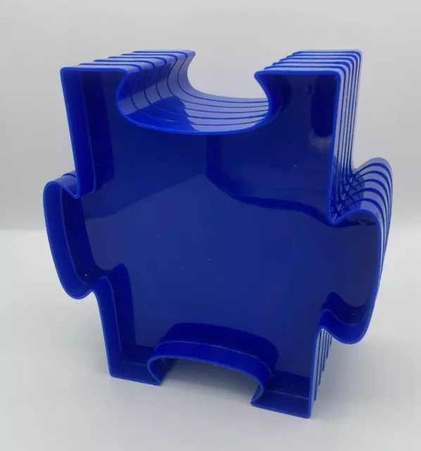 6 STACKABLE PLASTIC Trays Jigsaw Puzzle Shape Colour Sorter Organiser £4.99  - PicClick UK