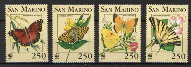 [BIN20272] San Marino 1993 Butterflies good set very fine MNH Stamps