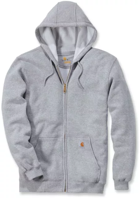 Carhartt Sweatshirt Midweight Hooded Zip Front Sweatshirt Heather Grey