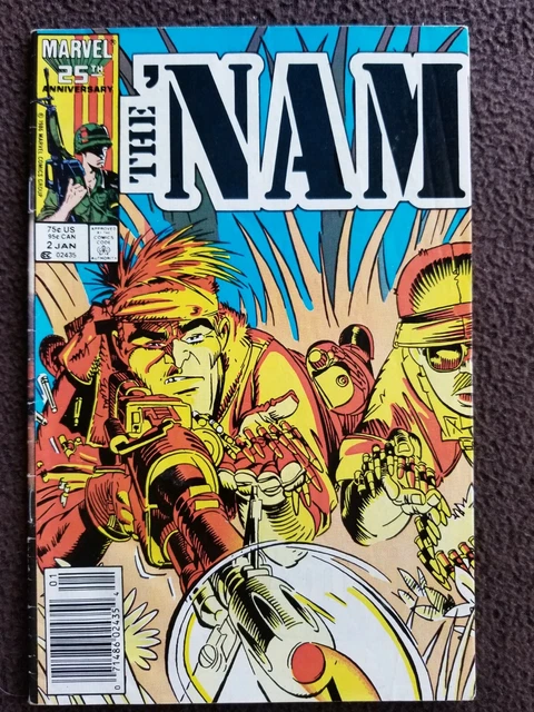 The Nam #2 Marvel Comic 1987 Vietnam War Comic Newsstand Variant