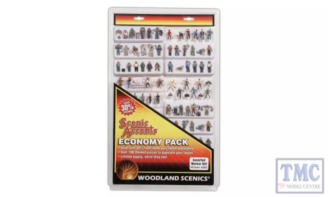 A2052 Woodland Scenics OO Gauge Assorted Workers Economy Pk