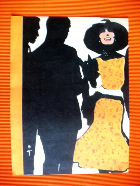 Publicite De Presse Boussac Tissu Illustration Gruau Ad 1961