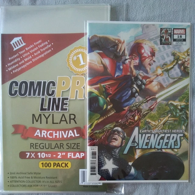 E. Gerber 700M2 50 Mylites2 Current Modern Age 2 Mil Mylar Comic - Foto 3