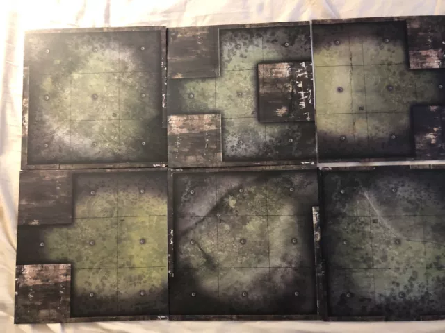 Dust Tactics Cardboard Map Tiles (Lightly/Heavily Used) Fantasy Flight Games 2