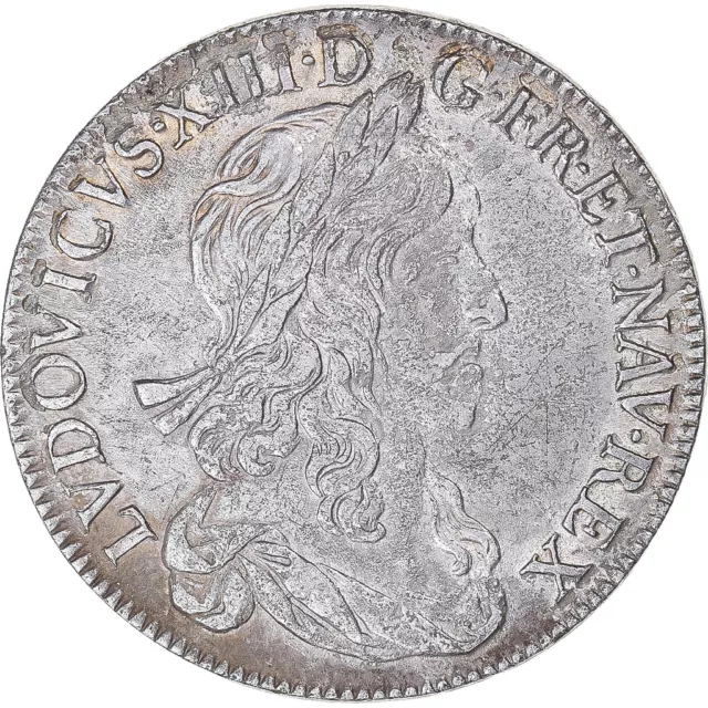 [#1065909] Coin, France, Louis XIII, 1/2 Écu, premier poinçon de Warin, 1642, Pa