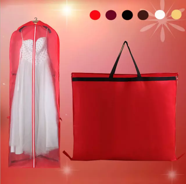 New Wedding Evening Dress Bridal Gown Garment Dustproof Cover Storage Bag