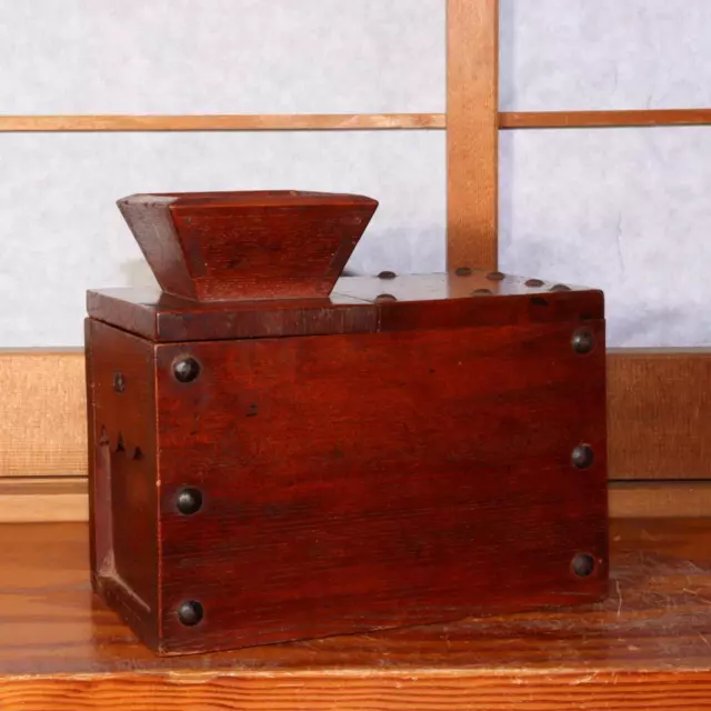 JAPANESE WOODEN SMALL Money Box Zenibako Senryobako Tansu Chest WBX226 Japanese wooden small money box zenibako senryobako tansu chest wbx226