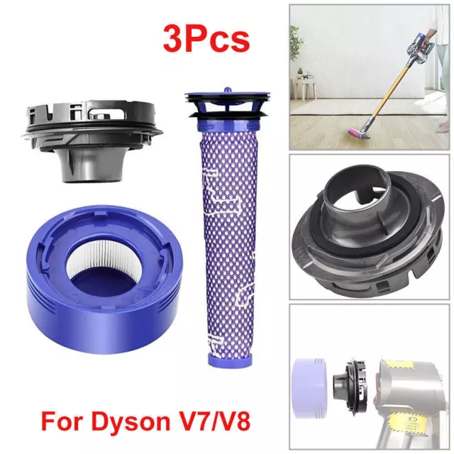 Motor-Heckabdeckung Und Heckfilter-Kit Für Dyson V7 V8 Staubsauger-Ersatzteile