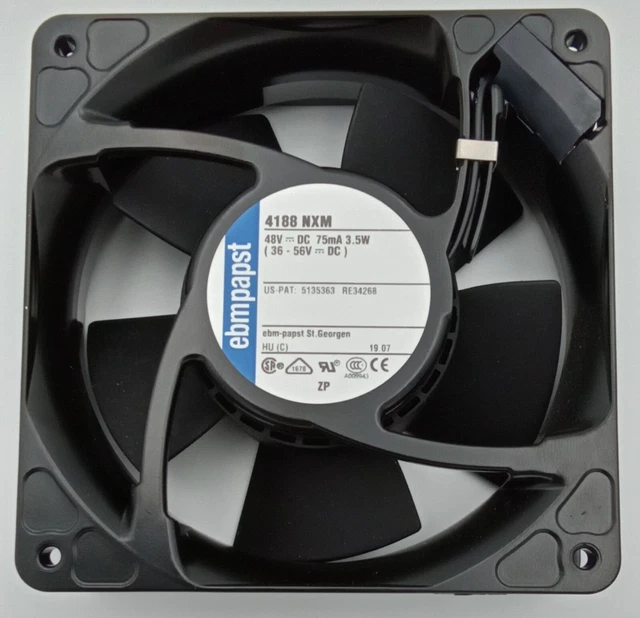 4188 NXM   EBM-PAST FAN VENTOLA 4188NXM 119x119x38mm 48VDC 100CFM 2800 RPM 3.5 W