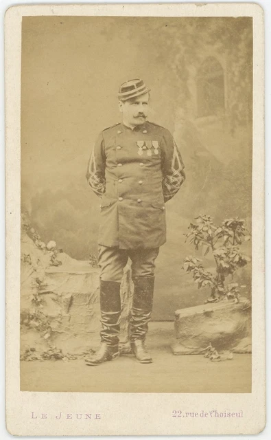 CDV militaire. Roger Batbedat, capitaine de la Mobile. Guerre 1870-71