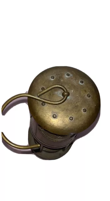 Brass Cambrian Miners Lamp E.Thomas & Williams Lantern Wales Makers Aberdare VTG