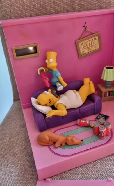 The Simpsons Homer Bart Simpson Talking Vintage Alarm Clock , 1997 3