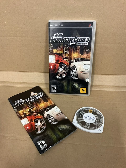 Midnight Club 3 -- DUB Edition (Sony PSP, 2005) US Version
