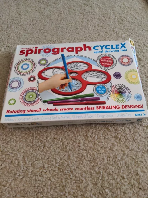 Spirograph Cyclex Spiral Drawing Tool with New Markers Ages 5+