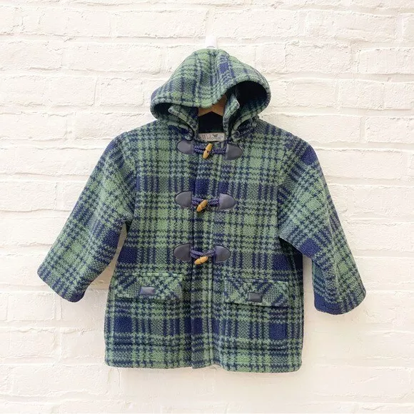 Widgeon || Fleece Toggle Coat Navy + Green 5