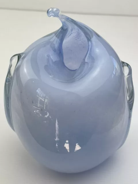 Abstract Art Glass - Blue Vase - Handmade - Stunning