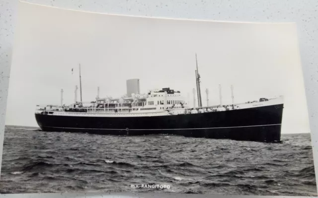 Shipping - New Zealand Shipping Co - MV Rangitoto - Vintage Postcard