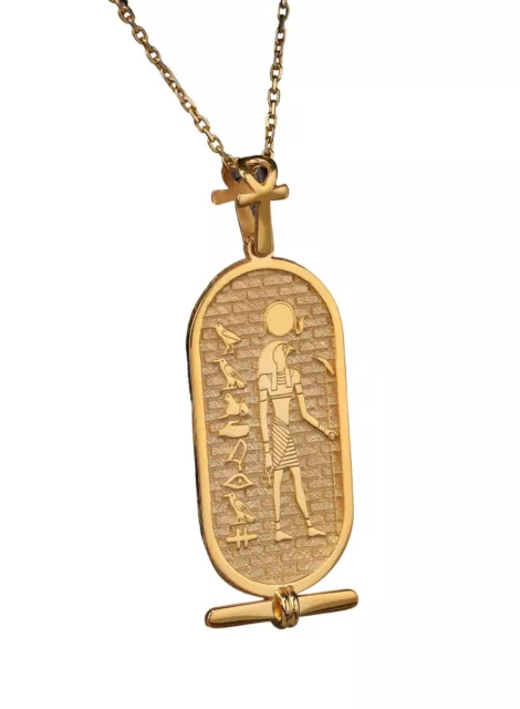 RA Cartouche Jewelry Necklace, Personalized Egyptian Pendant Jewelry for Wome...
