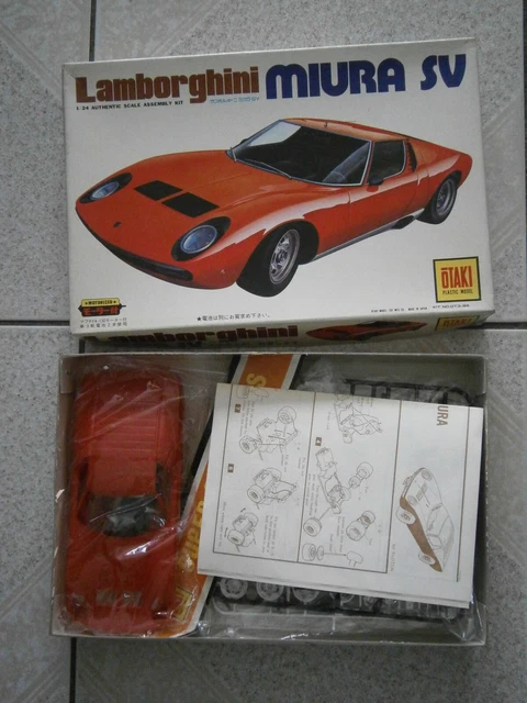 Hasegawa 620511-1/24 Lamborghini Miura P400 SV, Version détaillée, Jaune - Échelle 1:24