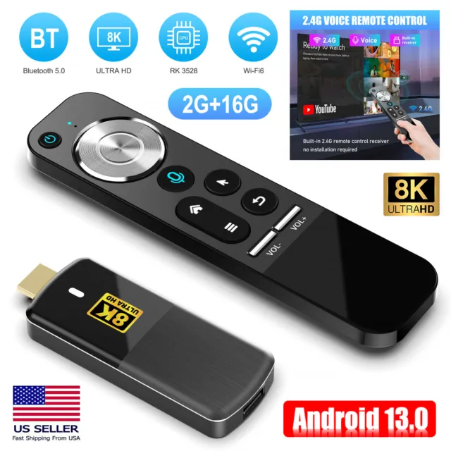 H96max Android 13.0 M3 Smart TV Box 8K HDMI Quad Core WiFi6 Media Stream Player~