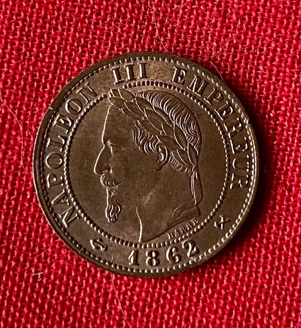 1 Centime - Napoleon Iii - 1862 K -  Splendide 