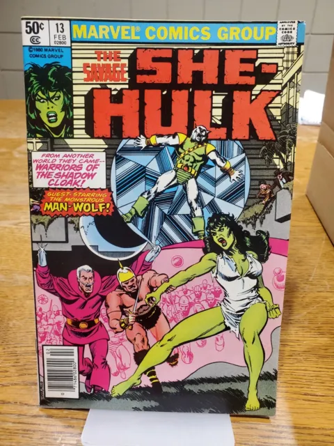 1980 Mavel She Hulk No. 13 Comic Featuring Man Wolf