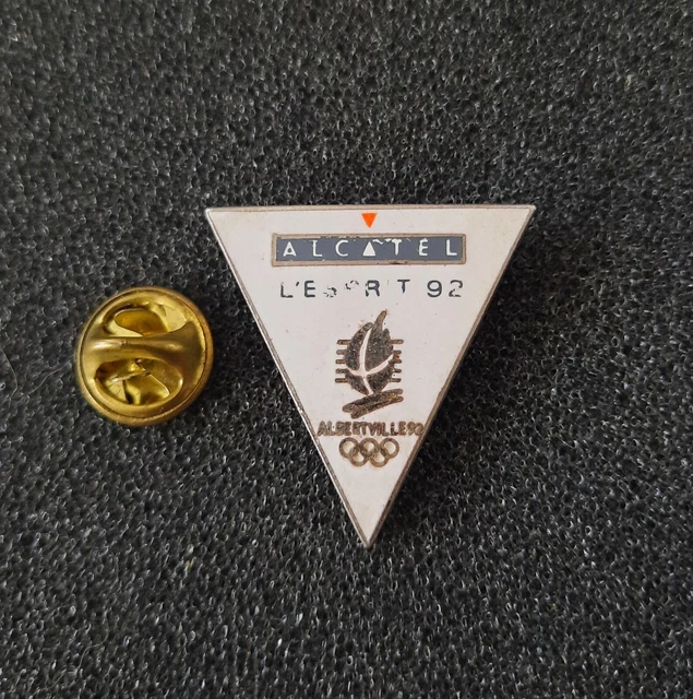 PINS PIN BADGE SPORT JO OLYMPIQUE OLYMPIC ALBERTVILLE ALCATEL 92