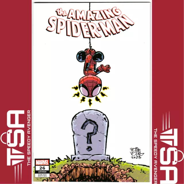 AMAZING SPIDER-MAN #26 (Vol 6) Skottie Young Store Variant KAMALA KHAN DEATH KEY