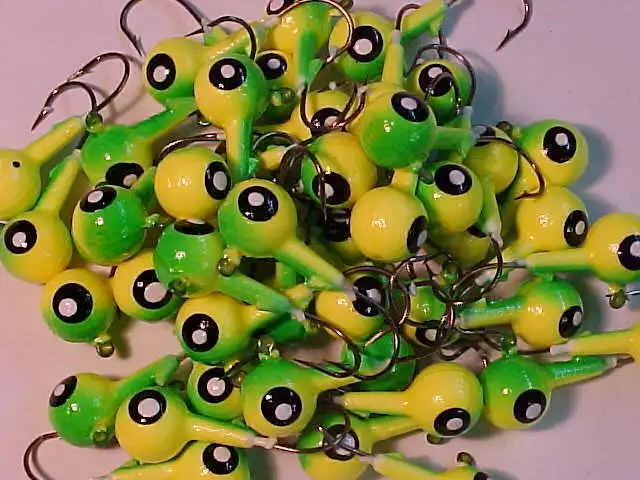 100 NEW OZ Floating Walleye Jig Heads 3/8 Size 1 Hooks Mixed $29.95 -  PicClick