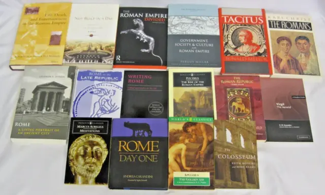 Ancient Rome History Culture 16 Book Lot Archaeology Literature Society Empire