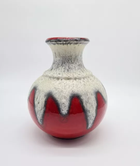 Bay Vase 66 25 Fat Lava Keramik vintage Design west german pottery 60er 60s 70s