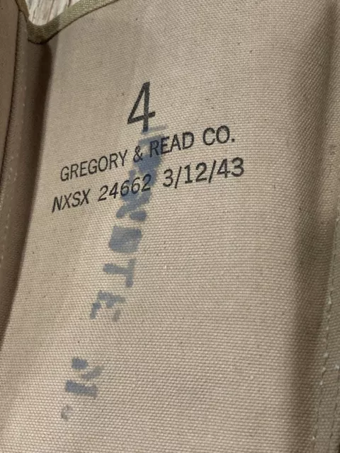 WW2 US ARMY Leggings Gaiters Gregory & Reed 1943 Combat Field Canvas ...