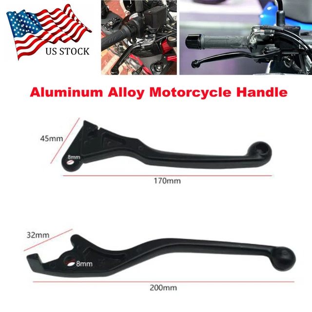 US 2PCS 8mm Motorcycle Handle Front Brake Lever w/ Clutch CNC For Pit Dirt Bike
