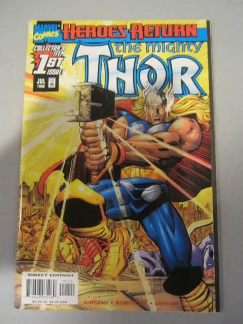1998 Marvel Comics The Mighty Thor (2nd Series) #1 Heroes Return VF+/NM