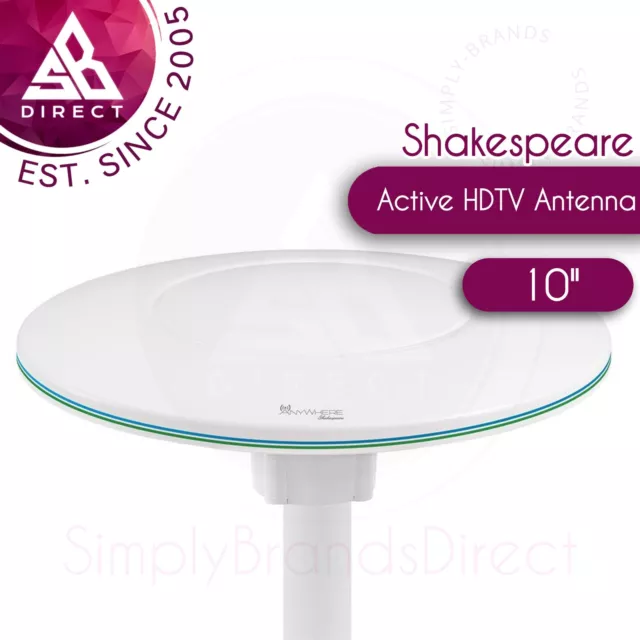 Shakespeare HDTV-MAR10 AnyWhere Marine HDTV Antenna - 240mm|10 Inch Diameter