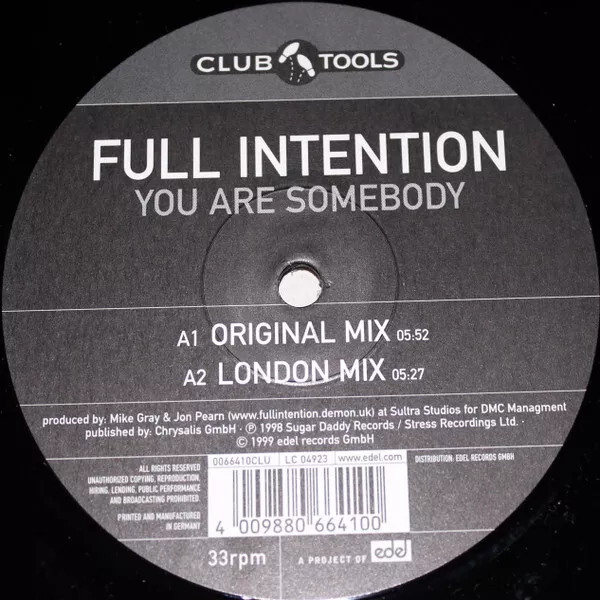 Full Intention - You Are Somebody (12") (Very Good Plus (VG+)) - 2455605803