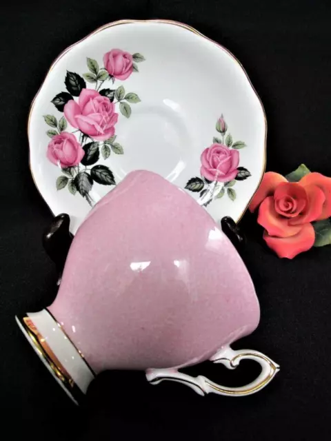 Beautiful Royal Standard Bone China Teacup & Saucer Pink Rose Florals 435