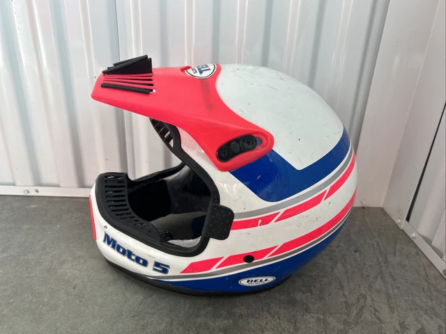 Vintage BELL MOTO 5 MOTO HELMET Moto Cross Motor Cycle Rare FAST SHIPPING