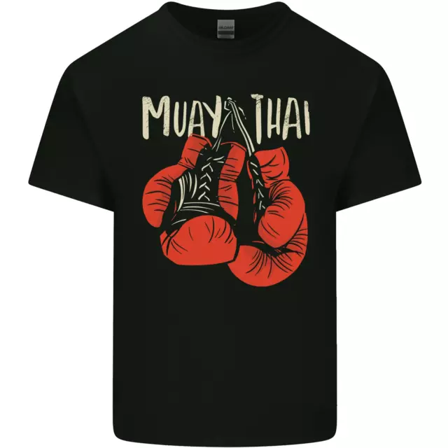 Muay Thai Boxing Gloves MMA Mens Cotton T-Shirt Tee Top