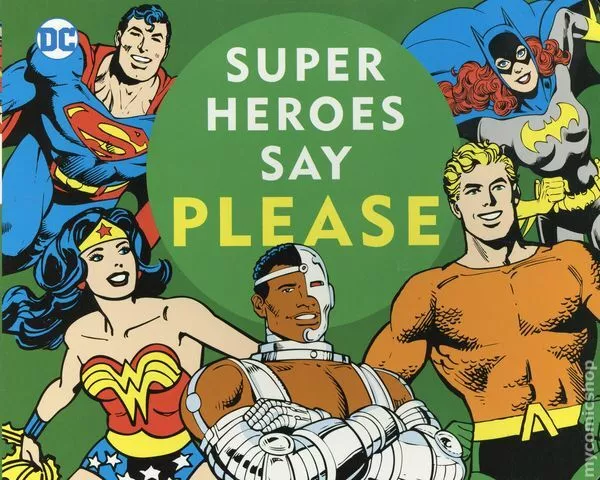 DC Super Heroes Say Please HC Board Book #1-1ST VF 2018 Stock Image