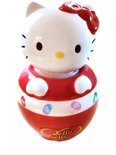 Hello Kitty Jelly Belly Ceramic Canister Candy Jar 2010 *Adorable*