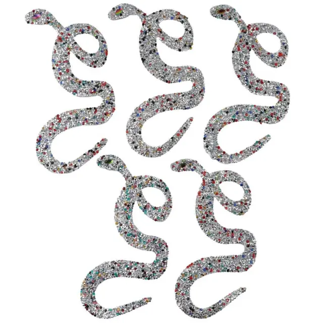 17*8cm Bling Snake Vêtements Patch Patchs Décoratifs Serpent Animal  Chapeaux