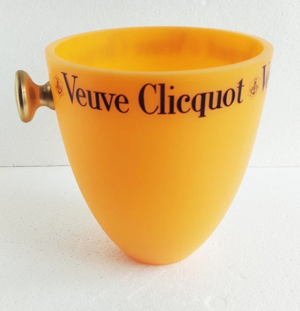 Seau a champagne rafraichisseur veuve clicquot / orange / rare / seau a glace - Arts de la table