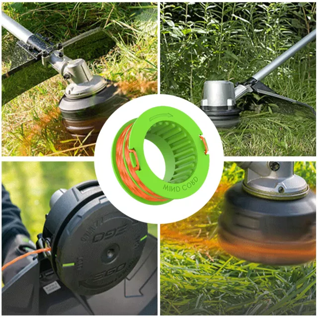 4pcs Dual String Grass Trimmer Flexible Low Drag Garden Nylon Durable Spool Line