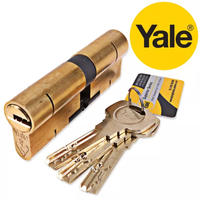 YALE SUPERIOR EURO BRASS CYLINDER DOOR LOCKS High Security uPVC Anti Bump Blanks