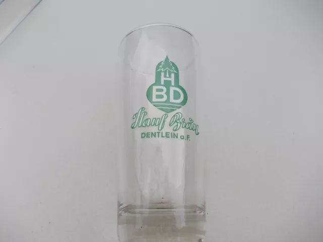 altes Hauf Bräu Dentlein a.F  Bierglas  ca. 0,25 l